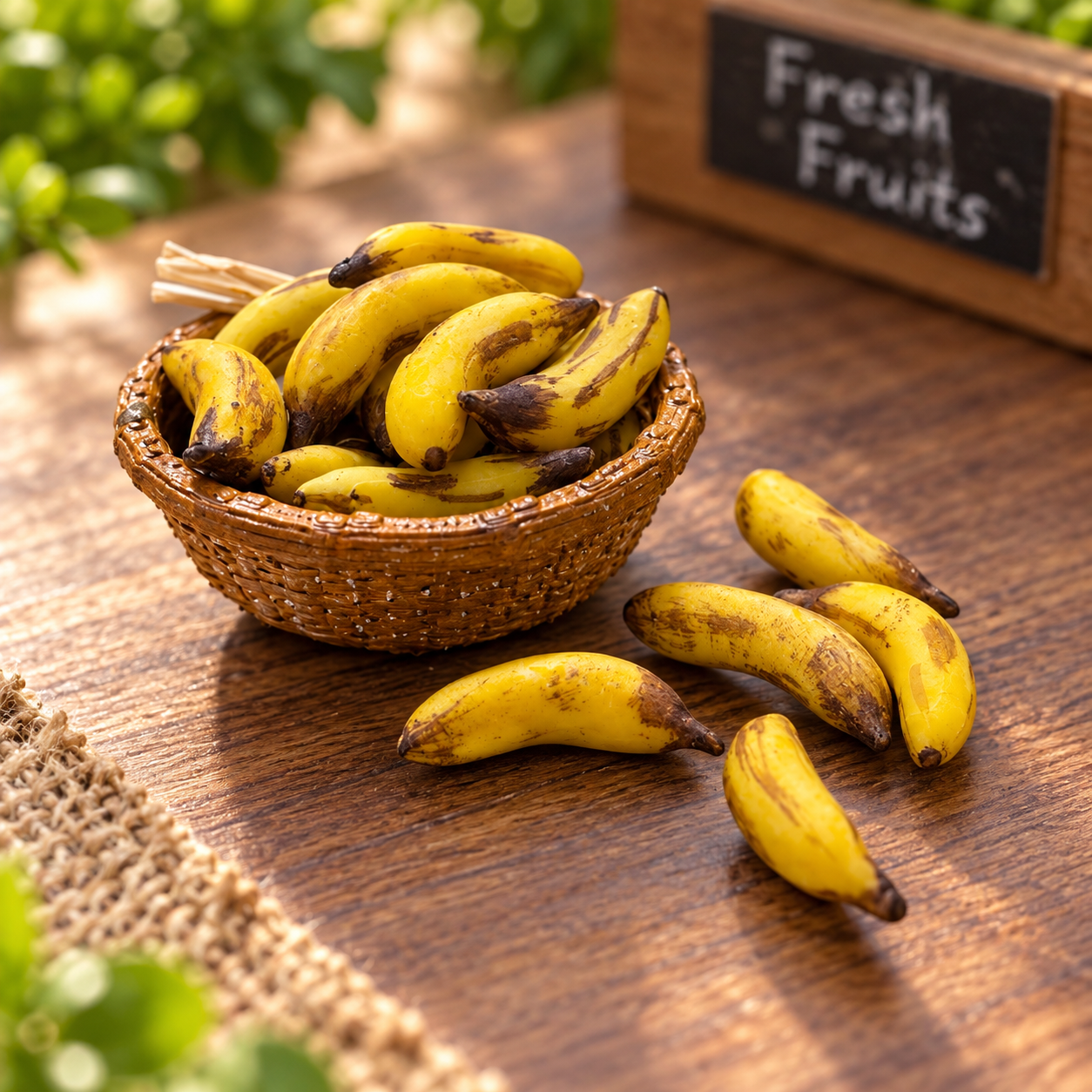 Miniature Banana Fruit Basket