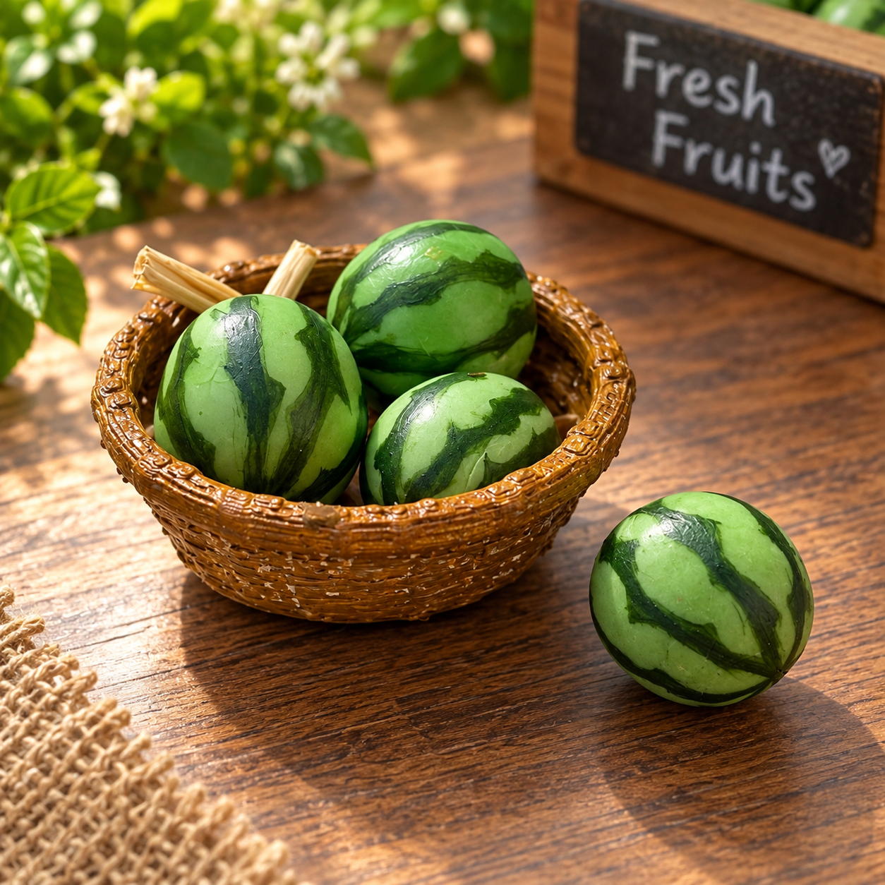 Miniature Watermelon Fruit Basket