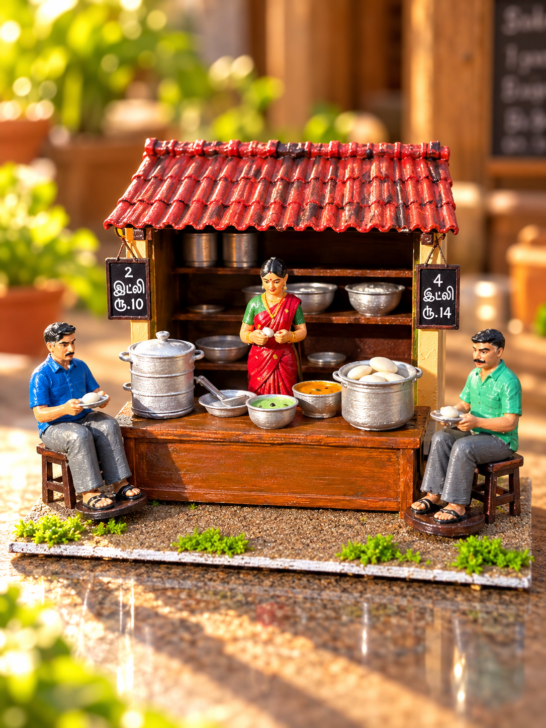 Traditional Idly Shop Miniature