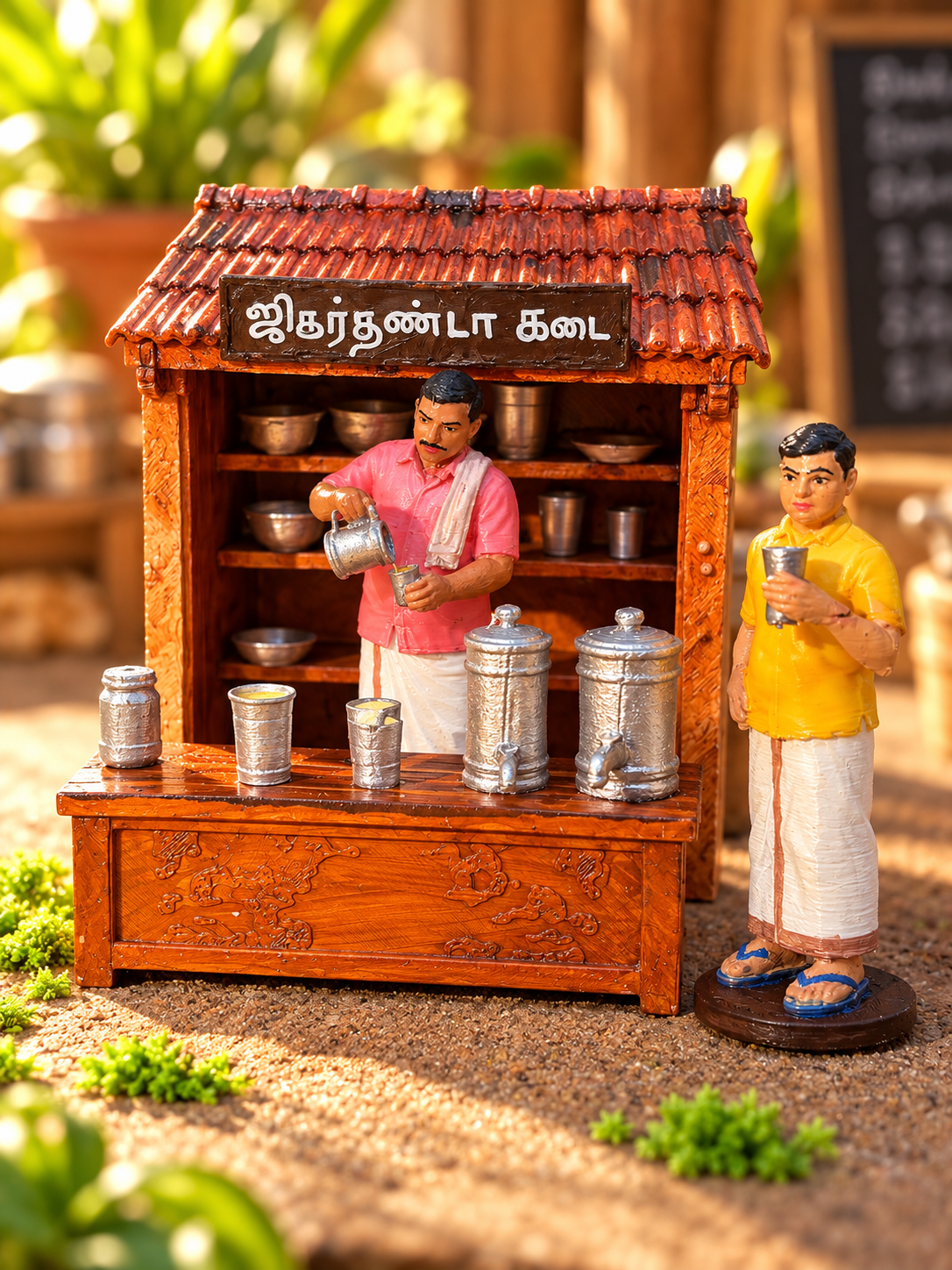 Traditional Jigarthanda Shop Miniature