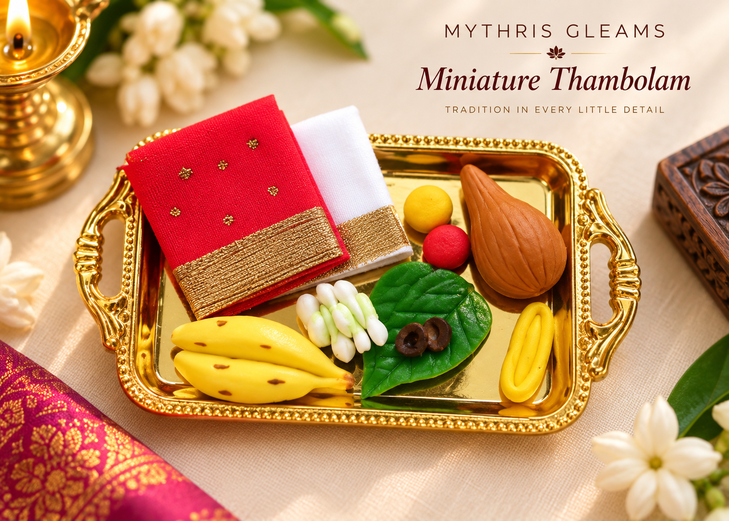 Navaratri Miniature Thamboolam – Real Cloth Edition
