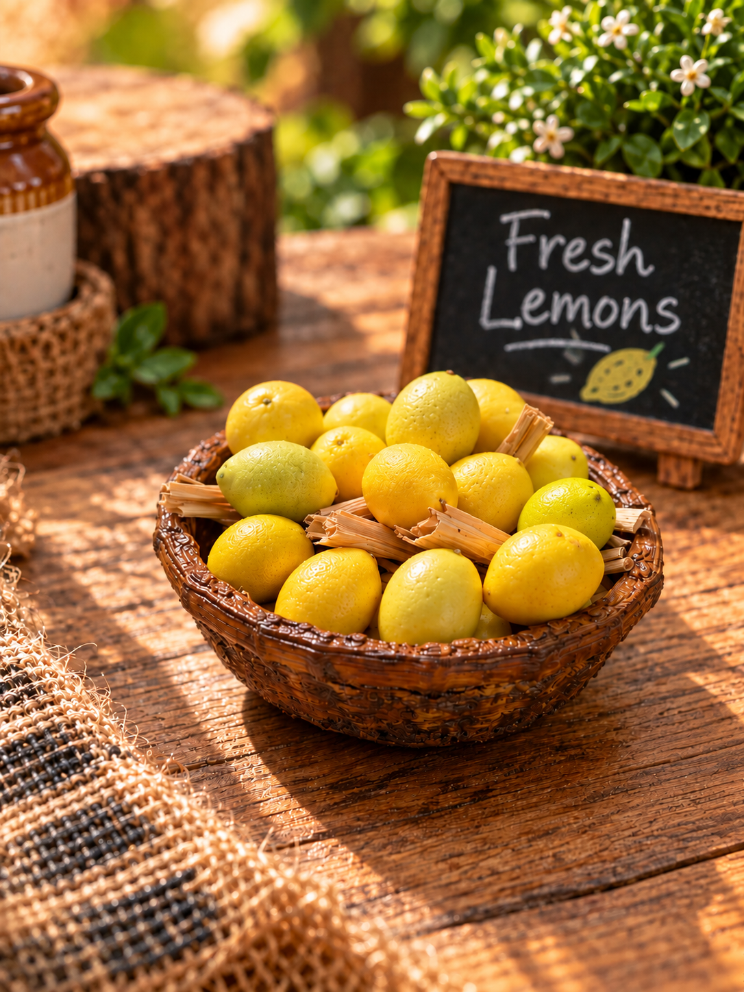 Miniature Lemon Vegetable Crate