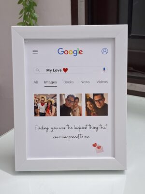 Google Search "My Love" Photo Frame - Unique Valentine's Day Gift